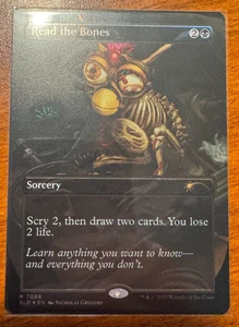 Read the Bones 7066 Rainbow FOIL Secret Lair x Furby Bonuskarte in der Hand! - Bild 1 von 2