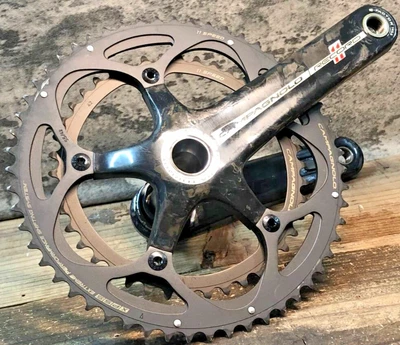 Juego de bielas Campagnolo Super Record 12 velocidades ultra par carbono 175 mm 53/39T Foto 1 de 4