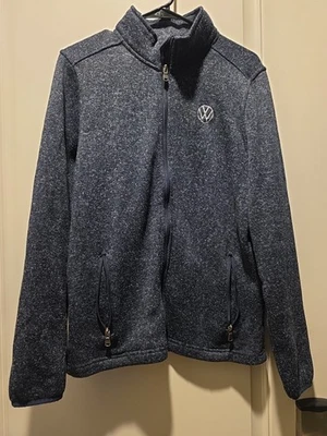 Volkswagen Employee VW Logo Soft Shell Jacket Full Zip Gray Women's Size Medium - Image 1 of 4