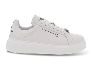 Sneakers John Richmond 20007 B in pelle bianco - Scarpe Uomo - Picture 1 of 5