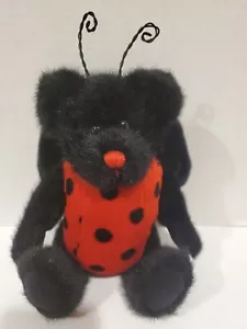 Antena de alas de felpa posable de 10 pulgadas Boyds Lady B Bug Bear #91775 con etiquetas retiradas - Imagen 1 de 5