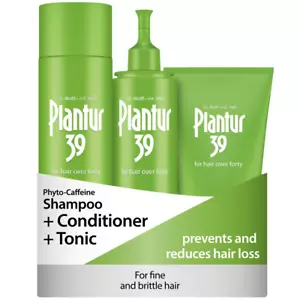 Plantur 39 Green Shampoo Conditioner and Tonic Set for Fine Brittle Hair 600 ml - Picture 1 of 12