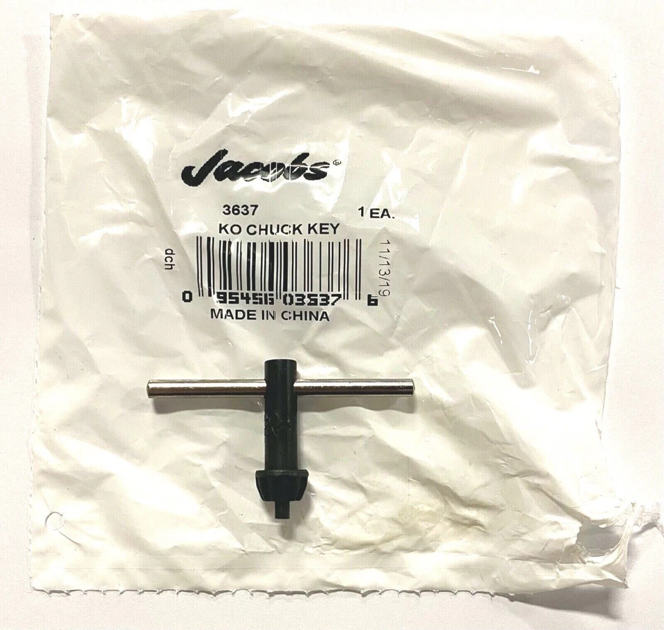 Jacobs Drill Chuck Key Type KO Pilot Size 1/8" #3637 - Image 1 of 1
