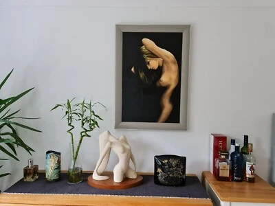 Fine art original contemporary figurative sexy female sensual nude oil painting - Image 1 of 3