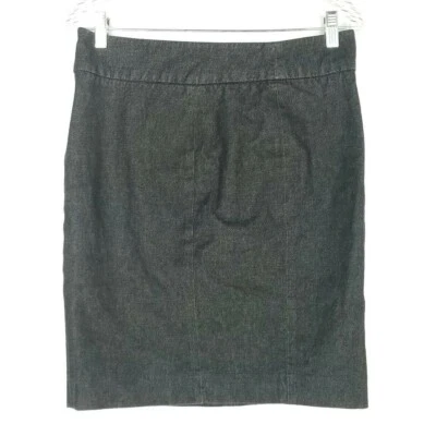 Saia Vince Feminina 8 Lápis Reto Cinza Trabalho Empresarial - Imagem 1 de 4