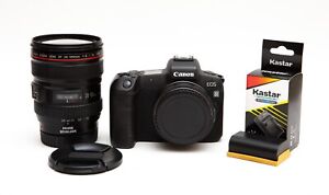 Boîtier d'appareil photo sans miroir 30,3 mégapixels Canon EOS R + adaptateur EF 24-105 mm f/4L IS & EF