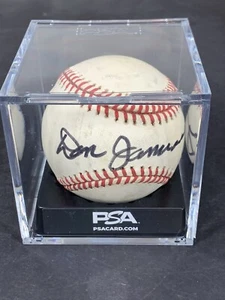 Don January Autograph Rawlings Official MLB Baseball PSA Grade 8 & JSA COA - Picture 1 of 7