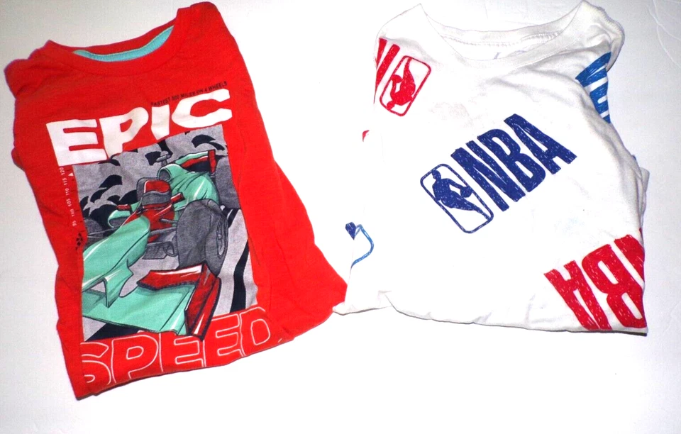 2 Camisetas Niños 365 Niños Garannimales Talla 8 Epic y NBA M 10-12 R1 Foto 1 de 4