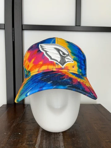Arizona Cardinals Hat Cap Fitted Adult Small Tie Dye Yellow Blue New Era C Cover