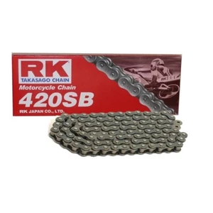 Motorrad Kette RK 420 mit 104 Rollen und Clipschloss offen - Photo 1 sur 1