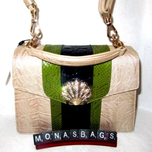 Brahmin Pequeño Hallie Multi Antiguo Swarovski Cristal Shell Diseño Nuevo con Etiquetas $415 - Imagen 1 de 10