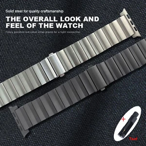 For Apple Watch Band Ultra 49MM Titanium Metal Strap For iwatch SE1-9 42/44/45MM - Picture 1 of 19