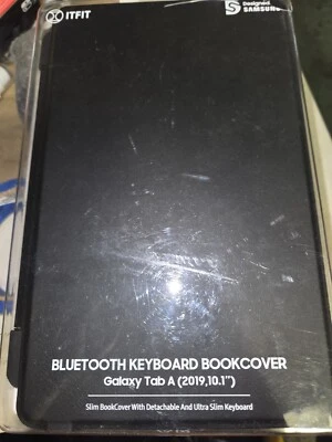 ITFIT Samsung Galaxy Tab A 10.1 Bluetooth Book Cover Keyboard Black  - Image 1 of 4