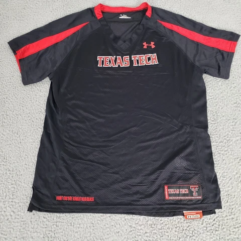 Texas Tech Jersey Womens Extra Large Black New Softball Volleyball Under Armour Cover