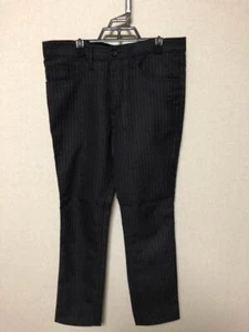 JUNYAWATANABE COMME des GARCONS MAN WN-P032 Stripe Pants M Gray Auth men - Picture 1 of 12