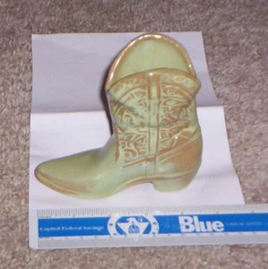 Bota de Vaquero Frankoma Pottery 134 Verde Pradera 4 1/2" - Imagen 1 de 3
