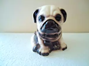 Statuina vintage grande in ceramica Bulldog cucciolo seduto " bellissima da collezione " - Foto 1 di 11