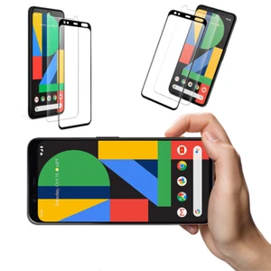 Cubierta protectora de pantalla de vidrio emperado de 9 ft para Google Pixel 4/Google Pixel 4XL 2 piezas - Imagen 1 de 19