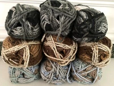 3 Skein Pack Loops & Threads Charisma TWEED STRIPES #5 Bulky Yarn Acrylic Chunky - Image 1 of 4