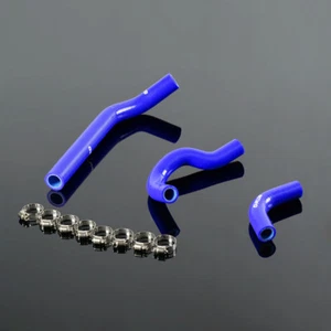 Silicone Radiator Hose Kit Blue Fit For Honda CRF250R CRF 250 CRF250X 2004-2009 - Picture 1 of 11