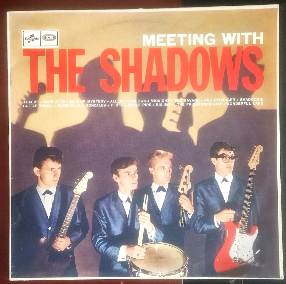 THE SHADOWS  "MEETING WITH THE SHADOWS "  FIRST PRESS LP RECORD - Image 1 of 4