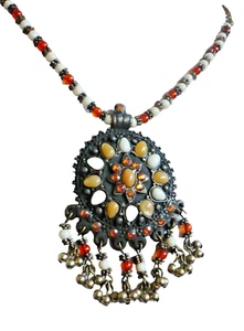 süßes Collier Kette Strass Anhänger 41 - 49 cm ModeSchmuck gold bernstein orange - Bild 1 von 7