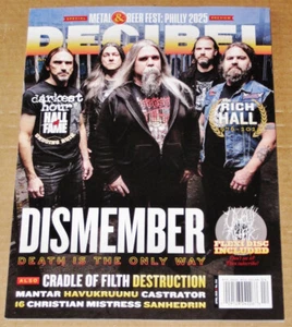 Decibel Magazine #246 April 2025 Dismember, Darkest Hour HOF, Unholy Altar FLEXI - Picture 1 of 2