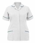 Ladies Short Sleeve V Neck Women Healthcare Nurse Career Tunic Work Wear Top