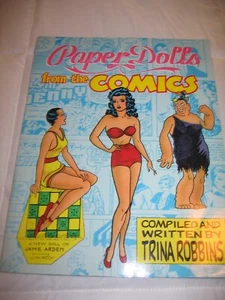 Vintage 1987 Paper dolls From The Comics Trina Robbins paper doll book - Picture 1 of 3