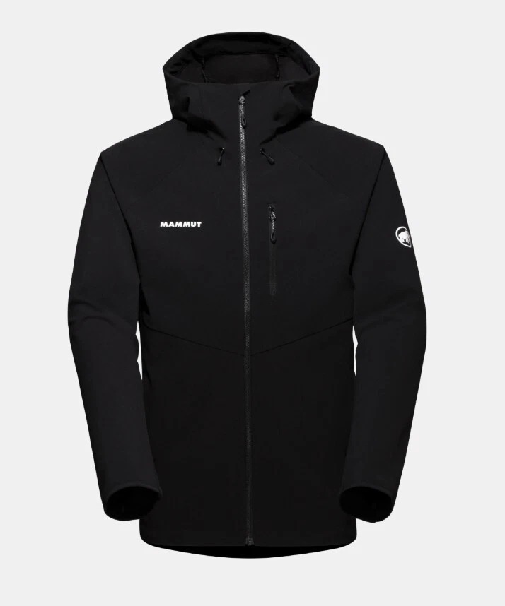 Chaqueta con Capucha Mammut Ultimate Comfort SO Hombre Chaqueta Softshell Negra Foto 1 de 1
