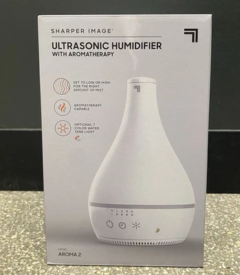 Sharper Image AROMA 2 Ultrasonic Humidifier with Aromatherapy 7 color - Image 1 of 4