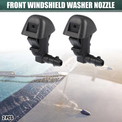 Boquilla de limpiaparabrisas de coche 2 piezas apta para Honda Odyssey 2011-2013 negra Foto 1 de 4