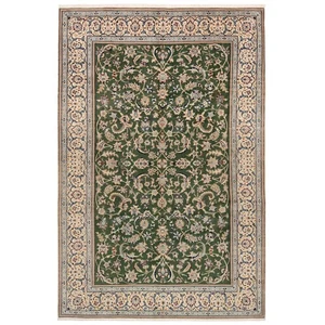 Nain 9La 307X205 Cm Hand-Knotted Persian Carpet New Orient Carpet Rug Green - Picture 1 of 12