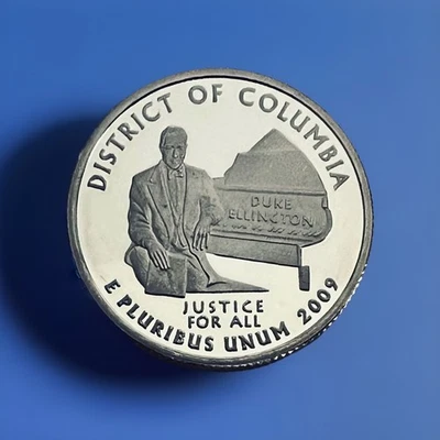 2009 S DISTRICT of COLUMBIA Quarter Clad 25c Proof Coin - Image 1 of 2
