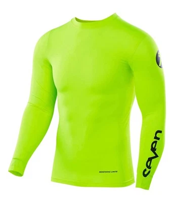 Jersey de compresión Seven Zero Blade amarillo flujo, M para hombre Foto 1 de 2