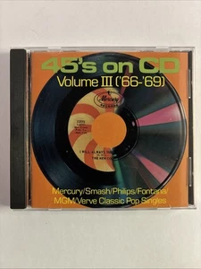 45's On CD: Vol. 3 - 66-69 Audio CD By Various Artists - VERY GOOD - Imagen 1 de 2