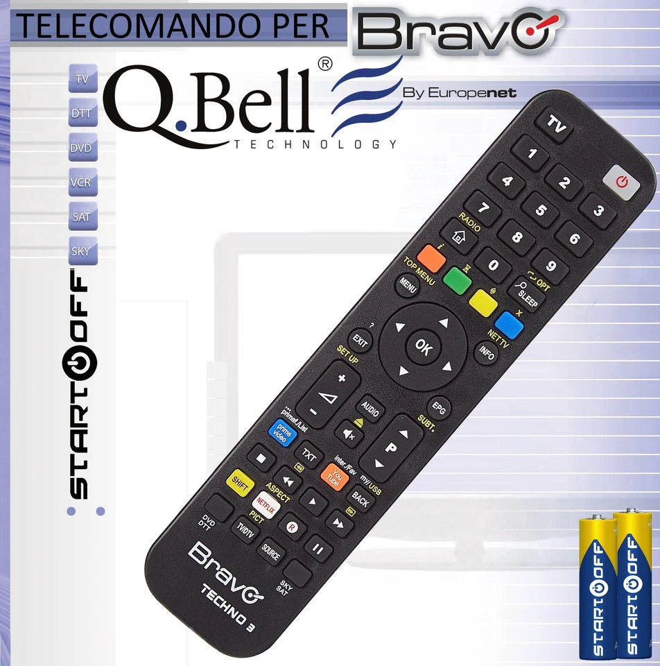 TELECOMANDO QBELL UNIVERSALE CLICCA SUL TUO MODELLO LO RICEVERAI GIA PRONTO - Immagine 1 di 4