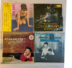 Lot of 8 Mexican/Latin 45 RPM Records EPs with picture sleeves 1960s/1970s - Picture 1 of 6