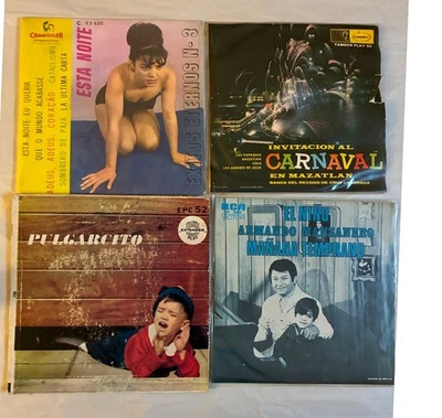 Lot of 8 Mexican/Latin 45 RPM Records EPs with picture sleeves 1960s/1970s - Image 1 of 4