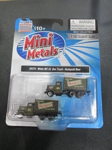 CLASSIC METAL WORKS #350374 N MINI METAL WHITE WC22 BOX TRUCK HUDEPOHL BEER - Bild 1 von 1