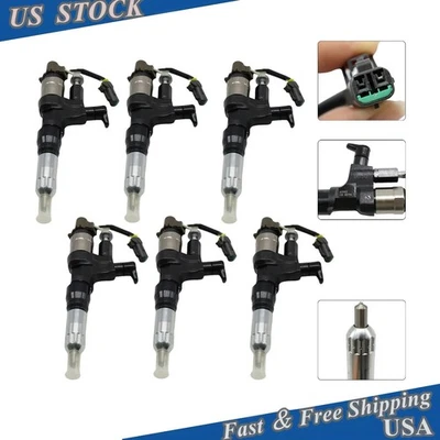 High-Quality Diesel Injectors Fit Hino 198/238/258/268/338/500 7.7L 0950006591 — 第 1/4 张图片