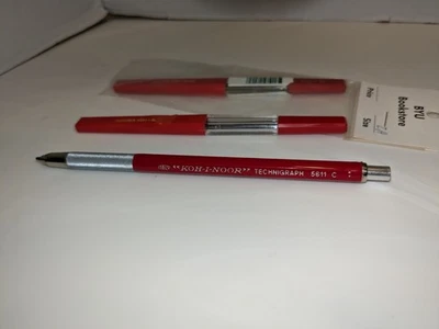 Винтажный KOH-I-NOOR Technigraph 5611 Ведущий Держатель/Механический Карандаш + Заправки - Изображение 1 из 3