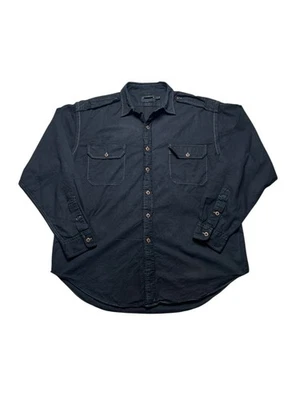 RRL Double RL Ralph Lauren Shirt Black Dyed Garment Utility Military Mens Sz XL - Image 1 of 4