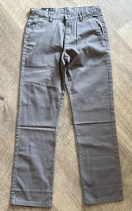 IZOD Slim Fit Stretch Pants Size 14 Grey Approved Schoolwear Easy Care NWT - Picture 1 of 3