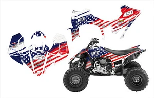 2014 - 2022 Yamaha YFZ 450R 450SE kit de calcomanías gráficas bandera estadounidense #9055 - Imagen 1 de 4