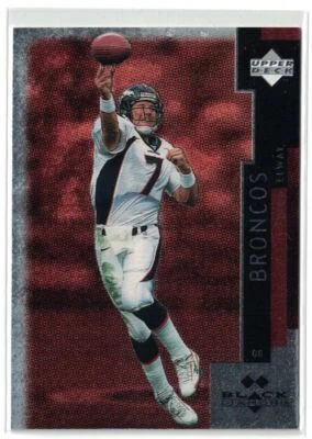 1998 Upper Deck Black Double Diamond John Elway Denver Broncos #143 - Image 1 of 2