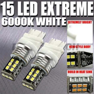 3157 Xenon White Turn Signal Blinker LED Light bulbs x 10 pairs - Picture 1 of 6