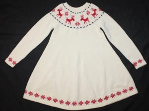 Girls HANNA ANDERSSON knit holiday dress Size 8 - Picture 1 of 1
