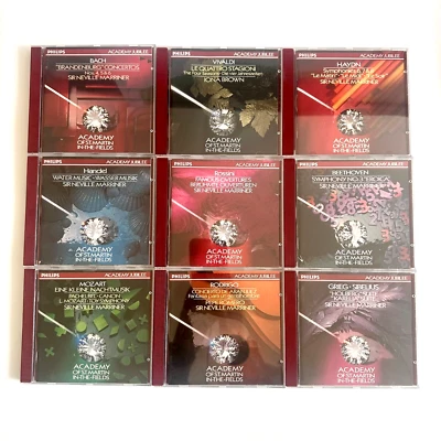 Academy of St Martin in the Fields Vol 2-10, Vol 1 missing, Marriner 9 CD Set EX - Image 1 of 4