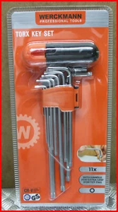 9 tlg Torxschlüssel Winkelschlüssel L-Form Schlüssel Stiftschlüssel T10-T50+T27 - Bild 1 von 2